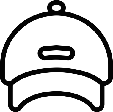 Şapka simgesi vektör çizimi