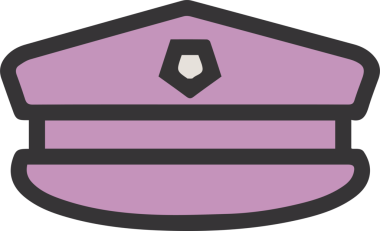 Şapka simgesi vektör çizimi