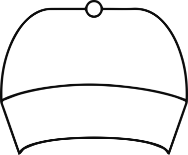 Şapka simgesi vektör çizimi
