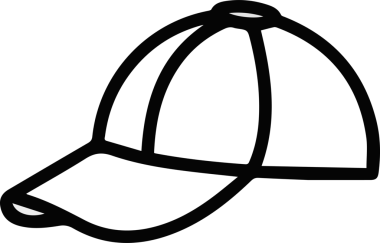 Şapka simgesi vektör çizimi