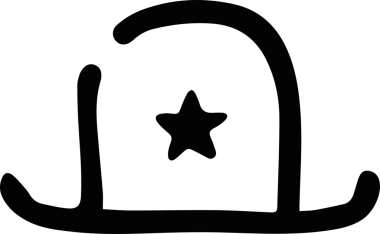 Şapka simgesi vektör çizimi