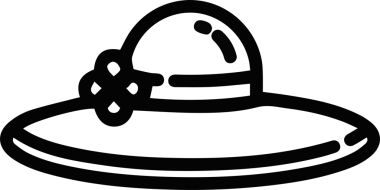 Şapka simgesi vektör çizimi