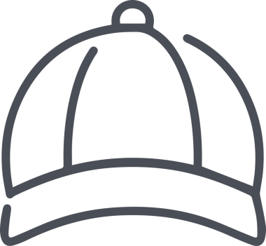 Şapka simgesi vektör çizimi