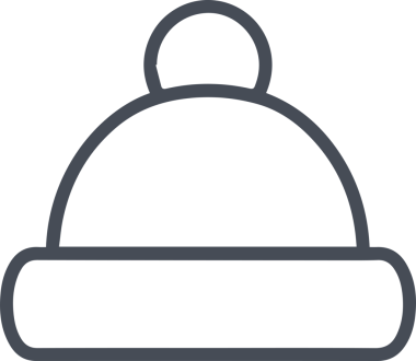 Şapka simgesi vektör çizimi