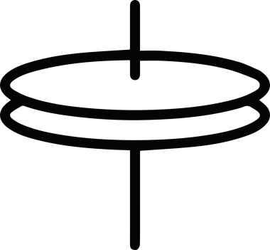 Şapka simgesi vektör çizimi