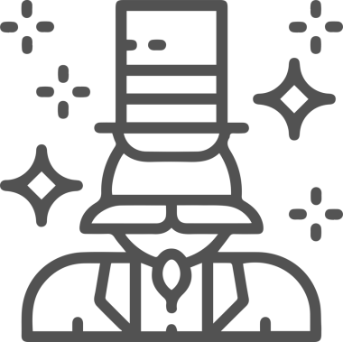 Şapka simgesi vektör çizimi