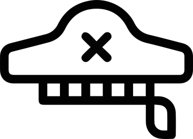 Şapka simgesi vektör çizimi