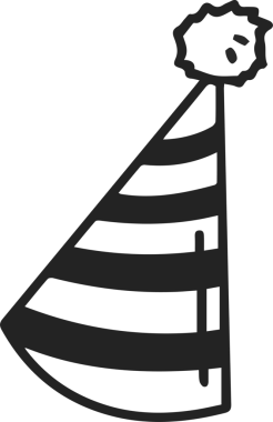 Şapka simgesi vektör çizimi