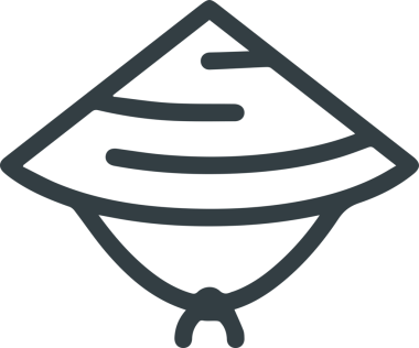 Şapka simgesi vektör çizimi