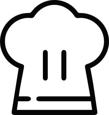 Şapka simgesi vektör çizimi