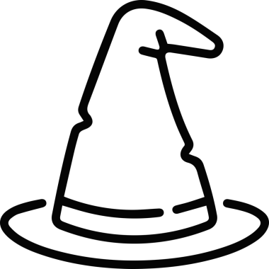 Şapka simgesi vektör çizimi