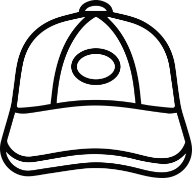 Şapka simgesi vektör çizimi