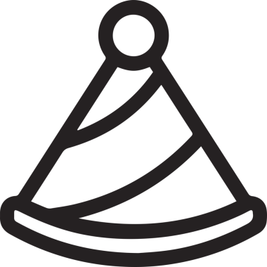 Şapka simgesi vektör çizimi