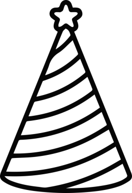 Şapka simgesi vektör çizimi