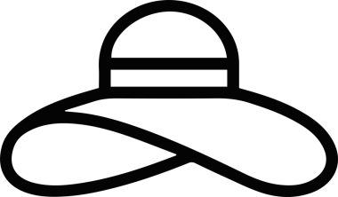 Şapka simgesi vektör çizimi