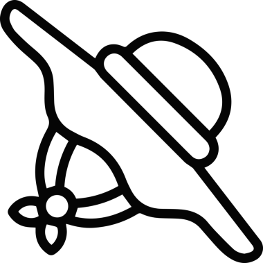 Şapka simgesi vektör çizimi