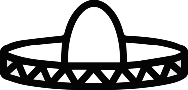 Şapka simgesi vektör çizimi