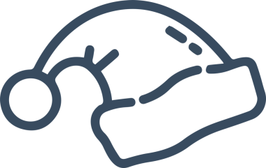 Şapka simgesi vektör çizimi