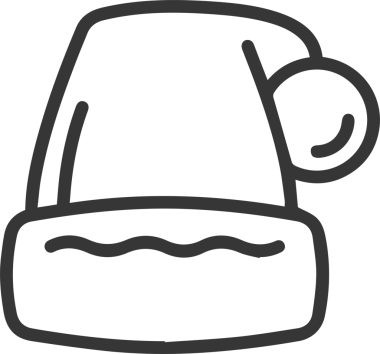 Şapka simgesi vektör çizimi