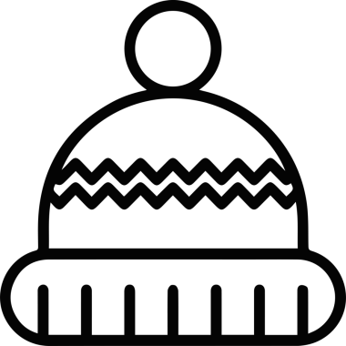 Şapka simgesi vektör çizimi
