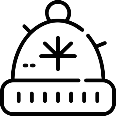 Şapka simgesi vektör çizimi