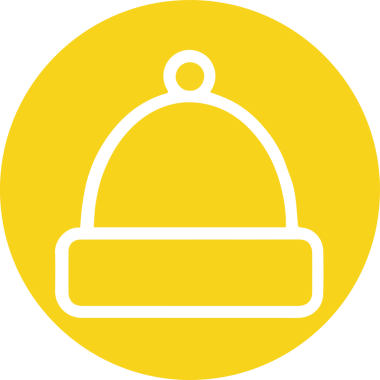 Şapka simgesi vektör çizimi