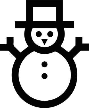 Şapka simgesi vektör çizimi