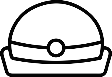 Şapka simgesi vektör çizimi