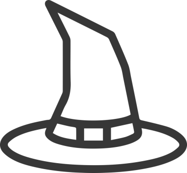 Şapka simgesi vektör çizimi