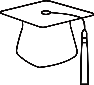 Şapka simgesi vektör çizimi