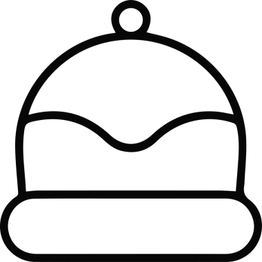Şapka simgesi vektör çizimi