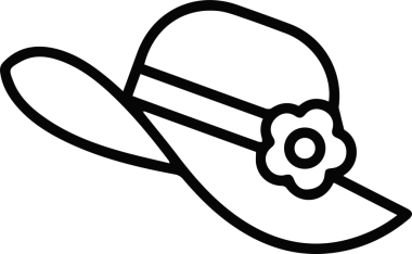 Şapka simgesi vektör çizimi