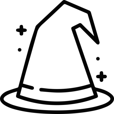 Şapka simgesi vektör çizimi
