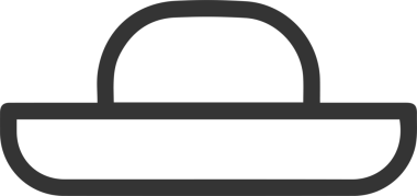 Şapka simgesi vektör çizimi