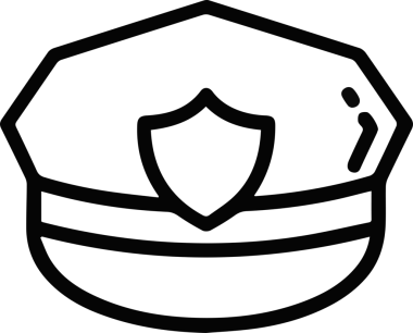 Şapka simgesi vektör çizimi