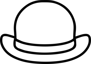 Şapka simgesi vektör çizimi