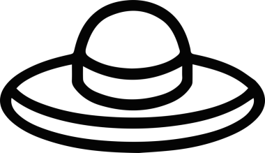 Şapka simgesi vektör çizimi