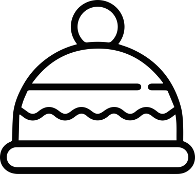 Şapka simgesi vektör çizimi