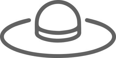 Şapka simgesi vektör çizimi