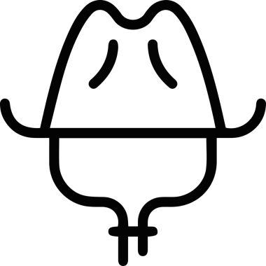 Şapka simgesi vektör çizimi