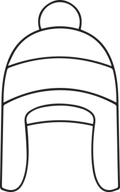 Şapka simgesi vektör çizimi