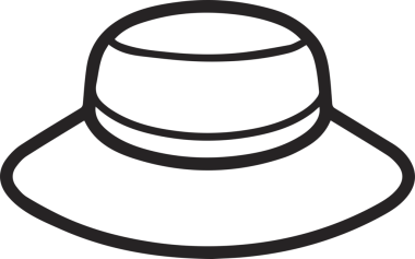 Şapka simgesi vektör çizimi