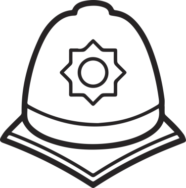 Şapka simgesi vektör çizimi