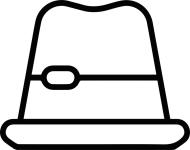 Şapka simgesi vektör çizimi
