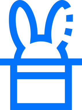 Şapka simgesi vektör çizimi