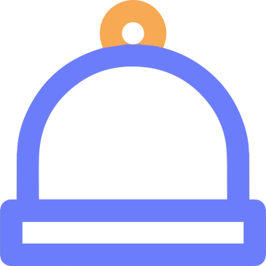 Şapka simgesi vektör çizimi