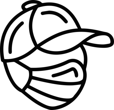 Şapka simgesi vektör çizimi