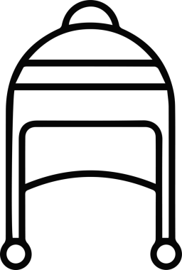 Şapka simgesi vektör çizimi