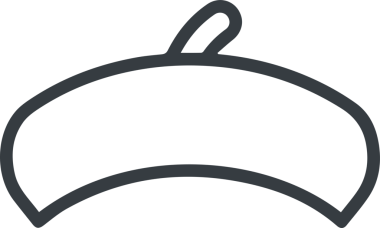 Şapka simgesi vektör çizimi