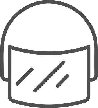 Şapka simgesi vektör çizimi